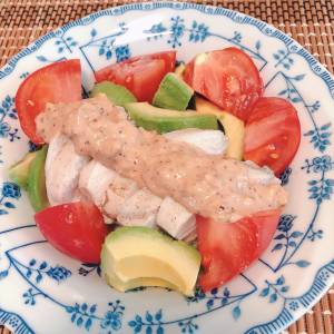 しっ鶏ハムサラダ