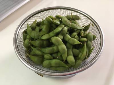 枝豆の塩ゆで