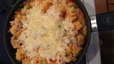 ダブルチーズのパエリア