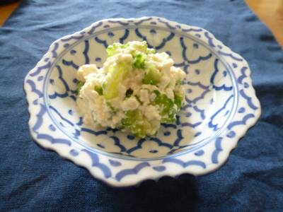 にがうりの豆腐あえ