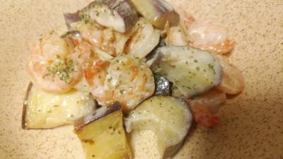 なすのえびマヨ