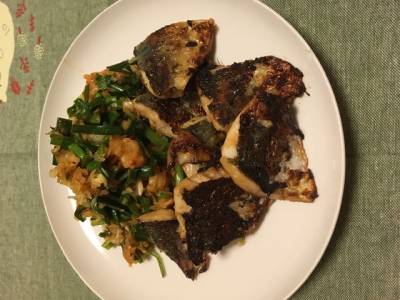 あじのキムチ焼き