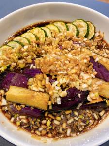 揚げなすの中国風南蛮漬け