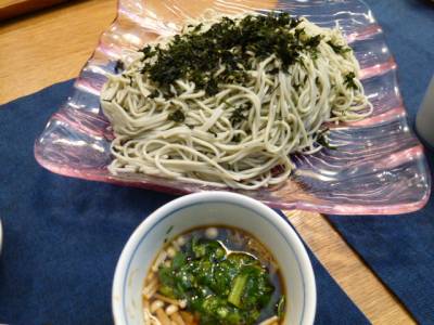 モロヘイヤとえのきのトロトロざるそば