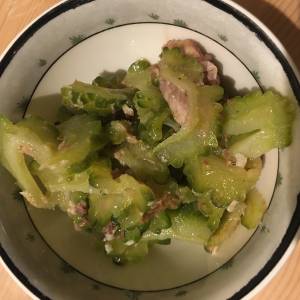 ゴーヤーとツナのおろしあえ