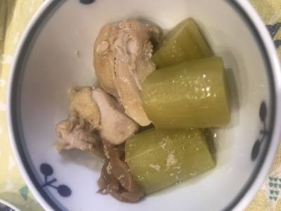 きゅうりと鶏肉の梅煮