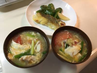 白身魚のムニエル&トロ~リ卵あん