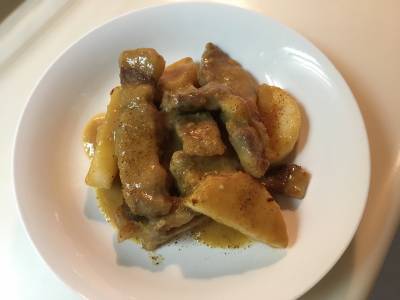 豚肉と長芋のしょうがみそ焼き