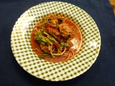 鶏肉の韓国風トマト煮