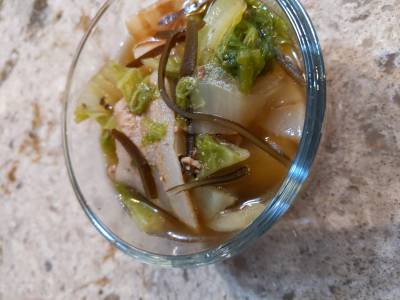 白菜と豚バラ肉の煮物