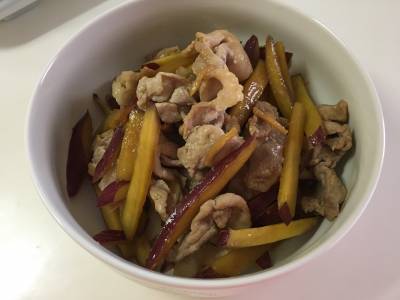 さつまいもと牛肉のしぐれ煮