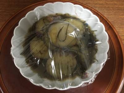 さつまいもと切り昆布の煮物