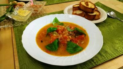 ガーリックさば缶トマト