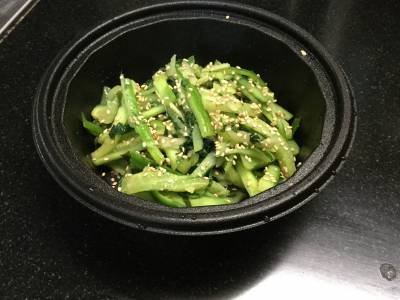 きゅうりの青じそ炒め