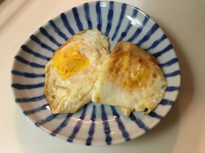 卵の折りたたみ焼き