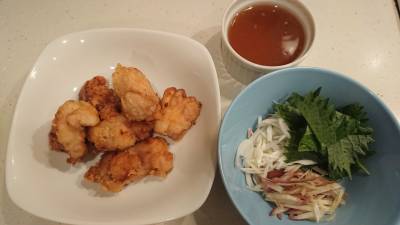 鶏の和風から揚げ 香りあんかけ