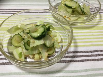 ひんやりしょうがサラダ