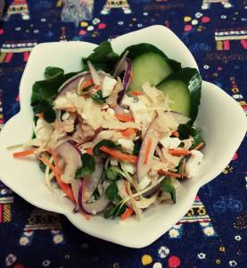 切干大根の卵たっぷりサラダ