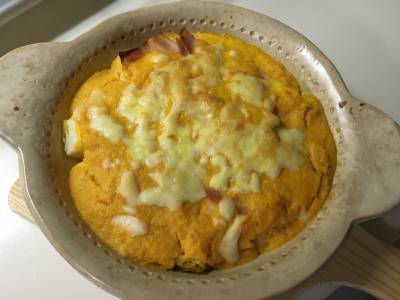 にんじんソースのパングラタン