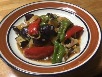 揚げなすの中国風南蛮漬け