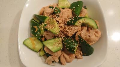 豚肉ときゅうりのサッと煮