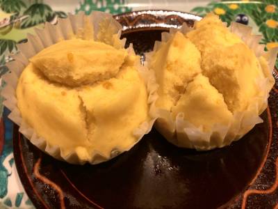 米粉のかぼちゃ蒸しカップケーキ