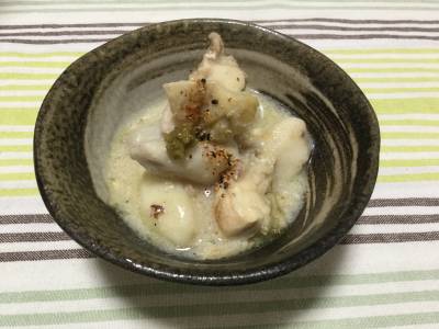 里芋と鶏肉の豆乳煮