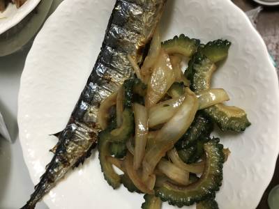 焼きゴーヤーのさっぱりおひたし