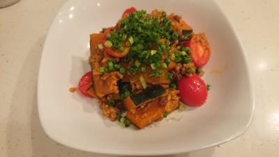 かぼちゃの鶏そぼろ