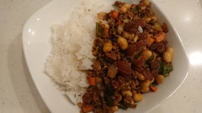 大豆入りドライカレー