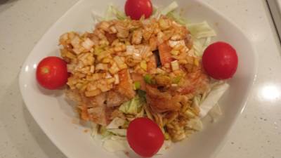 蒸し鶏のパリパリ焼き