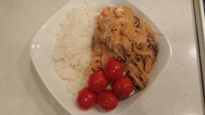 簡単ビーフストロガノフ