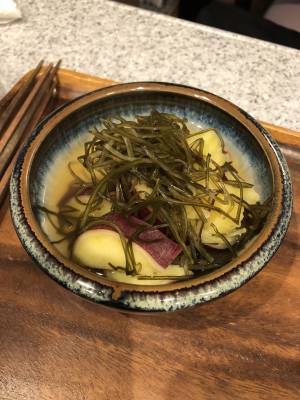 さつまいもと切り昆布の煮物