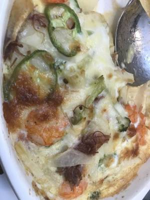 たけのことハムのグラタン