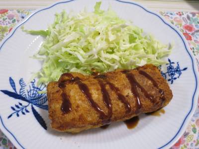 鶏むねの油揚げカツ