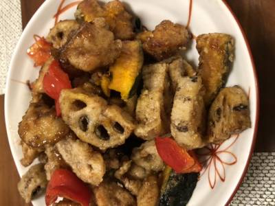 れんこんと鶏むねのチャイナデリ風