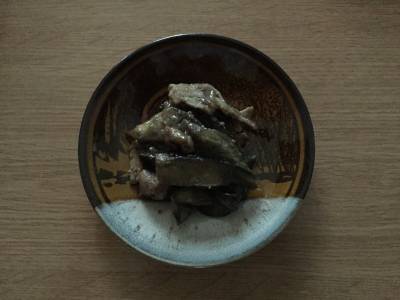 なすと豚肉の甜麺醤炒め