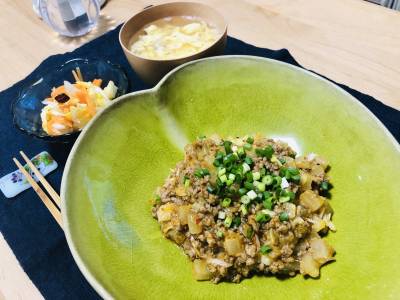 コロコロ大根の炒めマーボー