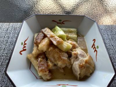 れんこんと鶏肉の甘辛みそ煮