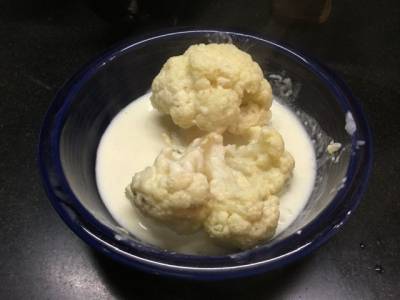カリフラワーのミルク煮