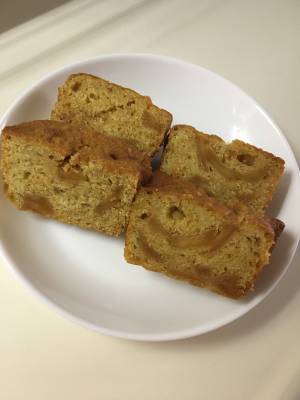 キャラメルりんごのパウンドケーキ