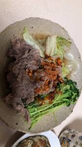 レタスの牛肉蒸し