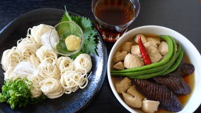 なすと鶏肉のほたほた煮