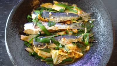 いわしのキムチ煮