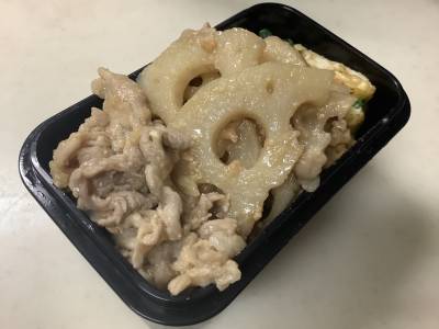 れんこんと豚肉のにんにくみそ炒め