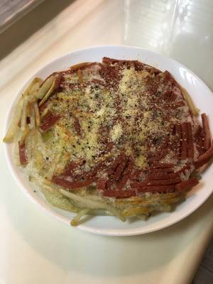 ランチョンミートのポテト焼き