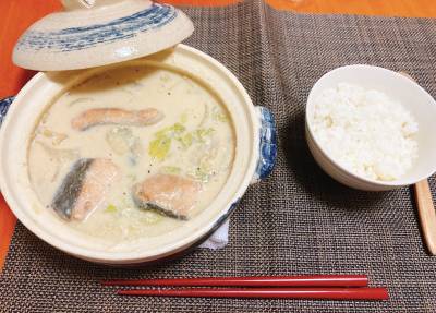 白菜の豆乳シチュー