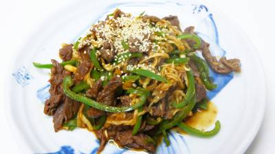 切り干し大根のチャプチェ風