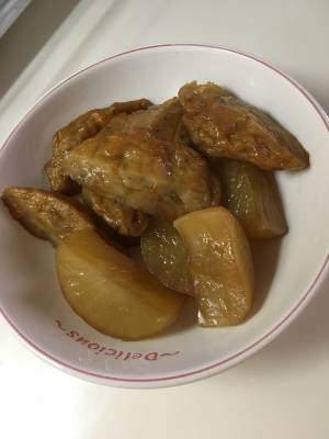 大根とさつま揚げのおでん風