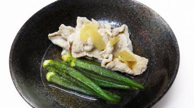 オクラと豚肉のサッと煮